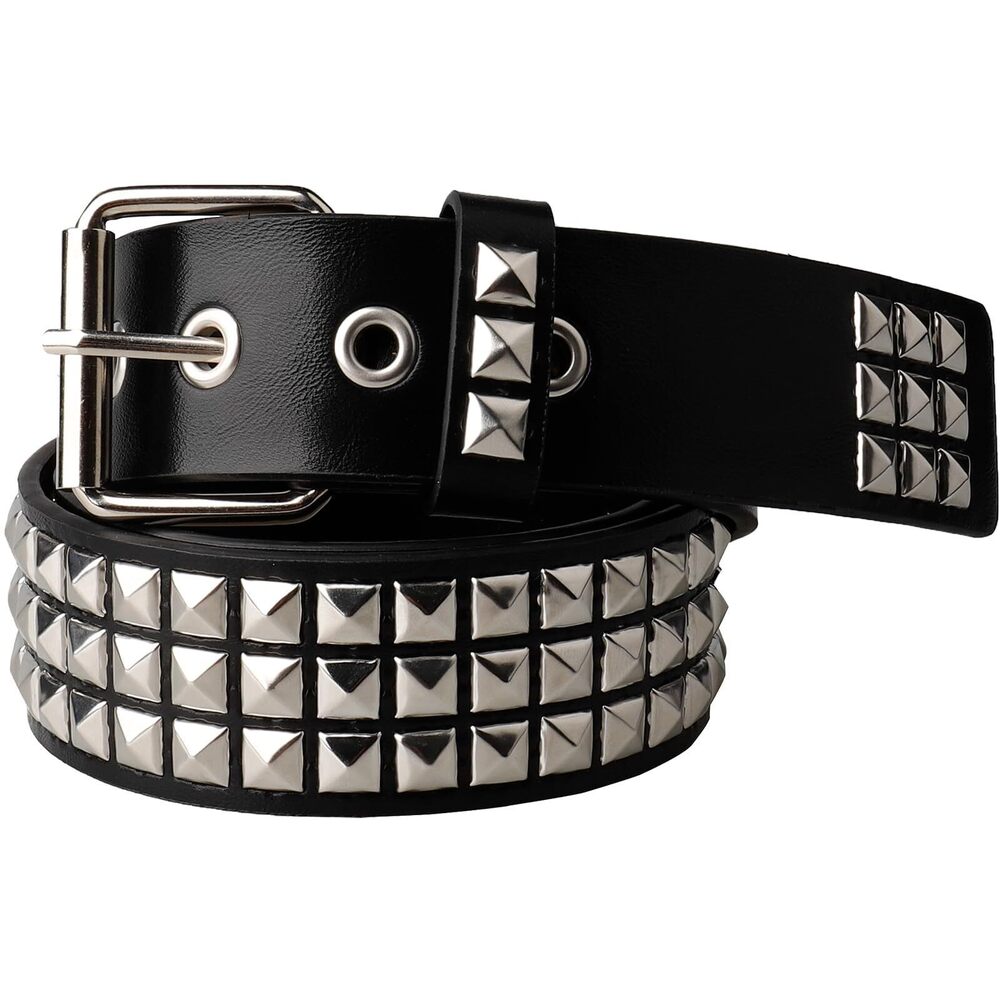 4940 Studded Belt Metal Punk Rock Rivet Belts / Grommet Pyramid Goth XL